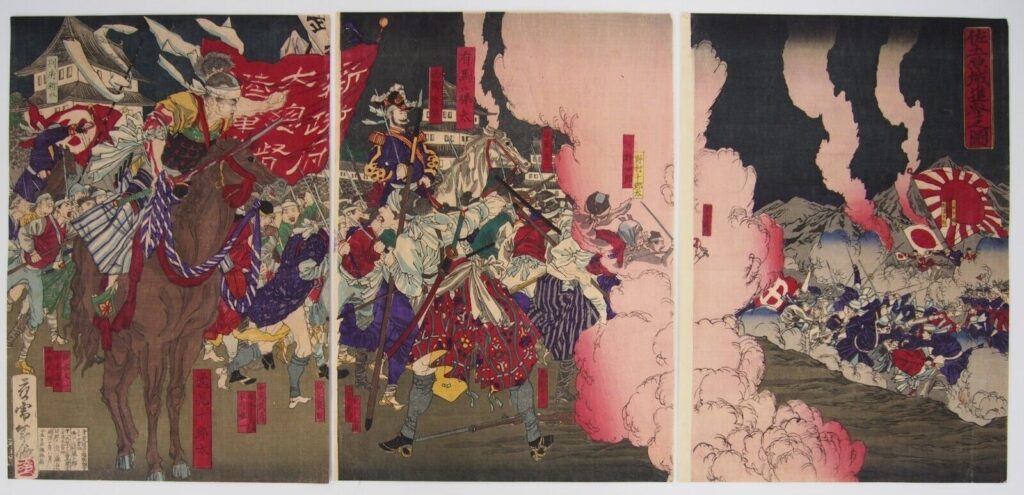 佐土原城進撃之図
