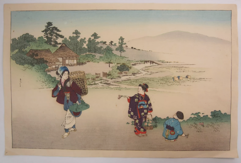 新井芳宗 木版画