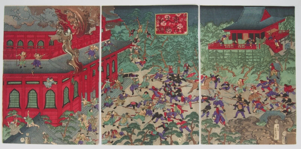 歌川芳虎　東台大戦争図