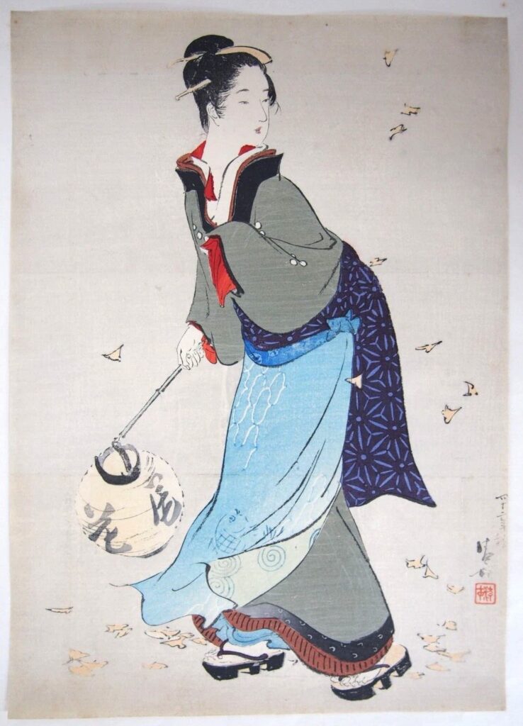 鏑木清方 八幡鐘