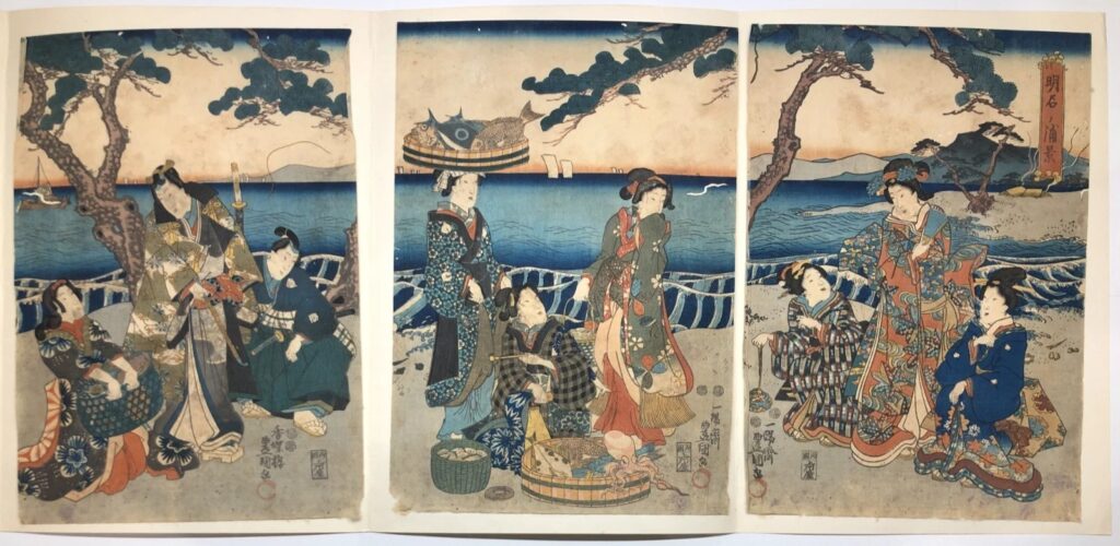 歌川国貞(香蝶楼豊国) 明石ノ浦景