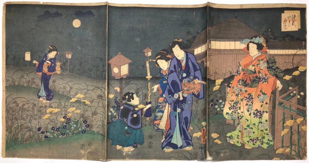 歌川豊国 源氏野辺の遊覧