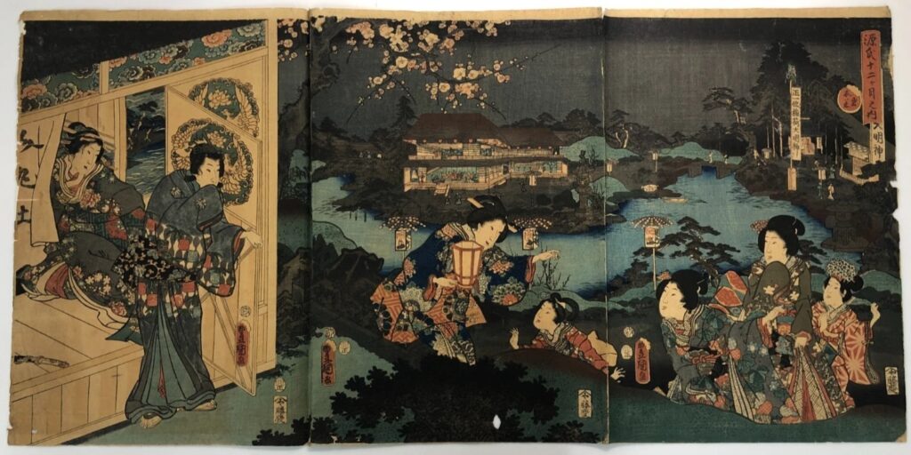 歌川豊国 源氏十二ヶ月之内 衣更着